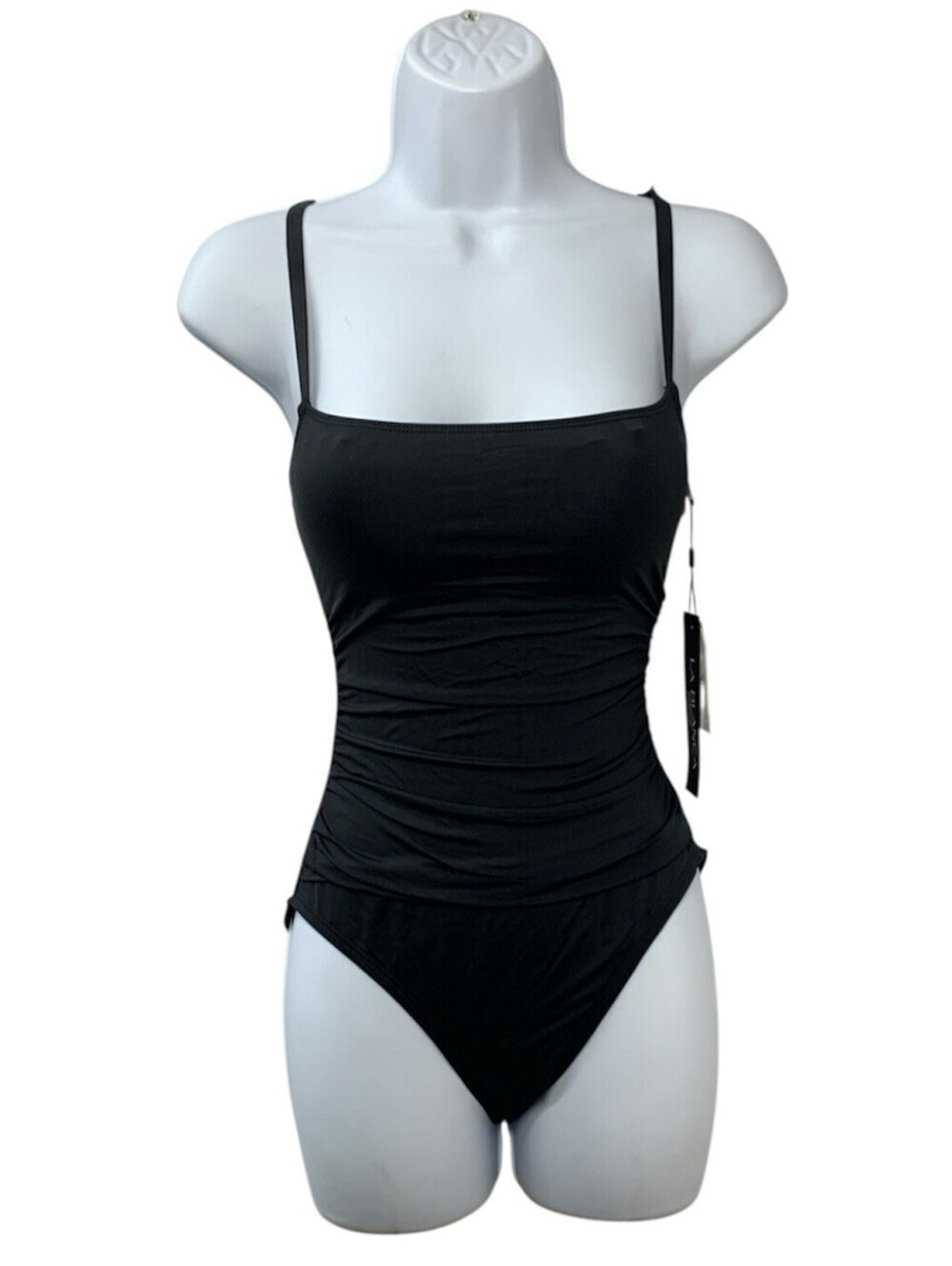 La Blanca Women's One Piece Swimsuit Island Goddess Shirred Side Bathing Suit 2
